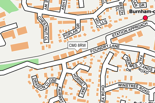 CM0 8RW map - OS OpenMap – Local (Ordnance Survey) CM0 8RW map - OS OpenMap – Local (Ordnance Survey)