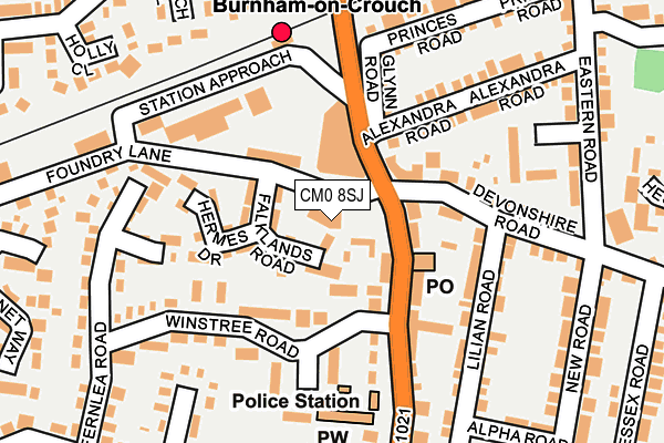 CM0 8SJ map - OS OpenMap – Local (Ordnance Survey) CM0 8SJ map - OS OpenMap – Local (Ordnance Survey)
