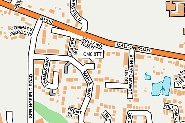 CM0 8TT map - OS OpenMap – Local (Ordnance Survey) CM0 8TT map - OS OpenMap – Local (Ordnance Survey)