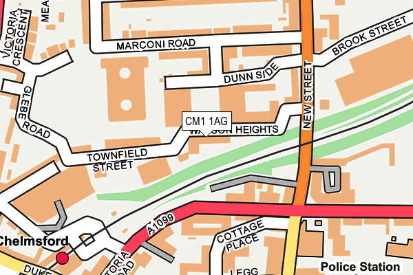 CM1 1AG map - OS OpenMap – Local (Ordnance Survey) CM1 1AG map - OS OpenMap – Local (Ordnance Survey)