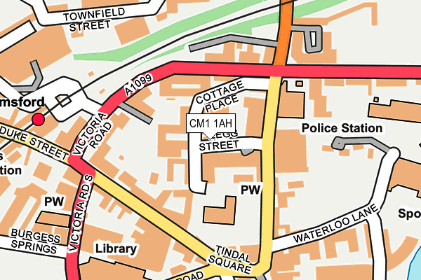 CM1 1AH map - OS OpenMap – Local (Ordnance Survey) CM1 1AH map - OS OpenMap – Local (Ordnance Survey)