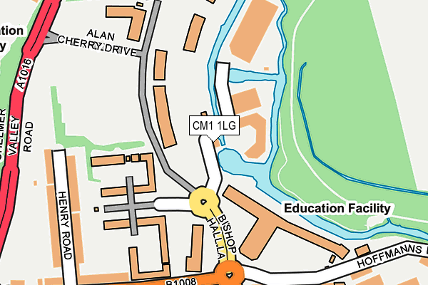 CM1 1LG map - OS OpenMap – Local (Ordnance Survey) CM1 1LG map - OS OpenMap – Local (Ordnance Survey)