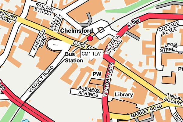 CM1 1LW map - OS OpenMap – Local (Ordnance Survey) CM1 1LW map - OS OpenMap – Local (Ordnance Survey)