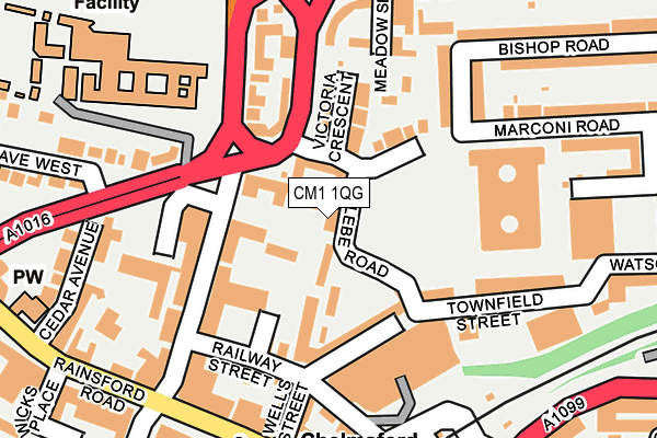 CM1 1QG map - OS OpenMap – Local (Ordnance Survey) CM1 1QG map - OS OpenMap – Local (Ordnance Survey)