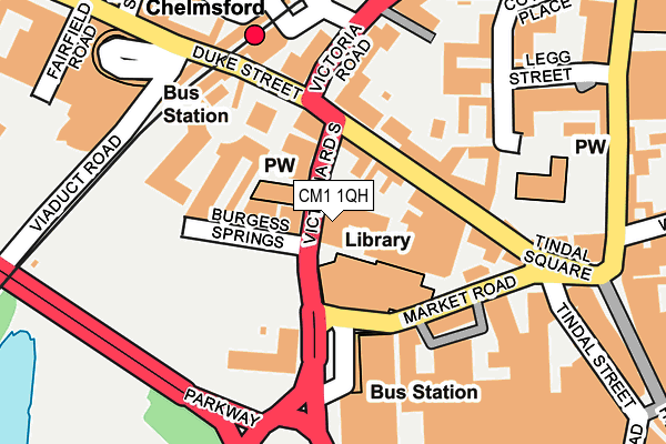 CM1 1QH map - OS OpenMap – Local (Ordnance Survey) CM1 1QH map - OS OpenMap – Local (Ordnance Survey)