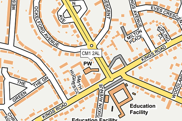 CM1 2AL map - OS OpenMap – Local (Ordnance Survey) CM1 2AL map - OS OpenMap – Local (Ordnance Survey)