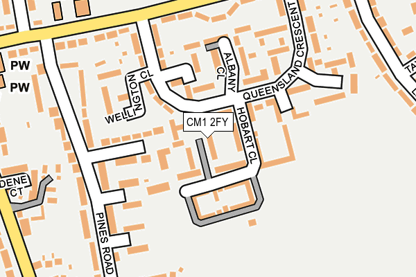CM1 2FY map - OS OpenMap – Local (Ordnance Survey) CM1 2FY map - OS OpenMap – Local (Ordnance Survey)