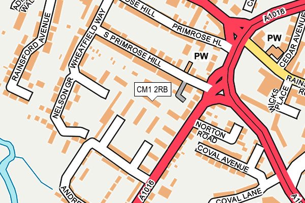 CM1 2RB map - OS OpenMap – Local (Ordnance Survey) CM1 2RB map - OS OpenMap – Local (Ordnance Survey)