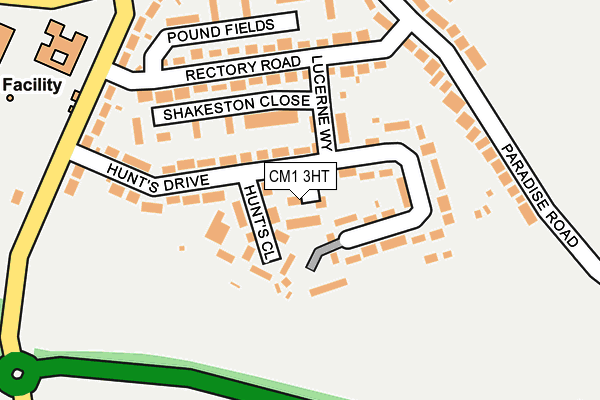 CM1 3HT map - OS OpenMap – Local (Ordnance Survey) CM1 3HT map - OS OpenMap – Local (Ordnance Survey)