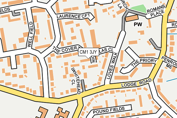 CM1 3JY map - OS OpenMap – Local (Ordnance Survey) CM1 3JY map - OS OpenMap – Local (Ordnance Survey)