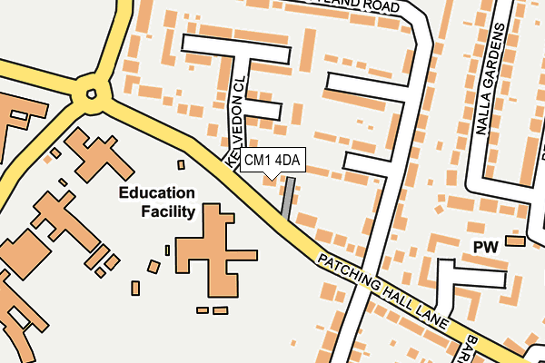 CM1 4DA map - OS OpenMap – Local (Ordnance Survey) CM1 4DA map - OS OpenMap – Local (Ordnance Survey)