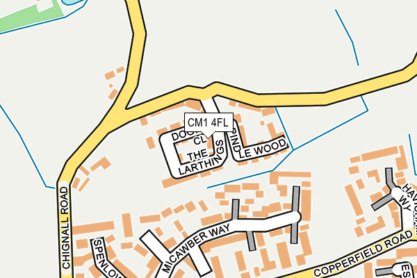 CM1 4FL map - OS OpenMap – Local (Ordnance Survey) CM1 4FL map - OS OpenMap – Local (Ordnance Survey)
