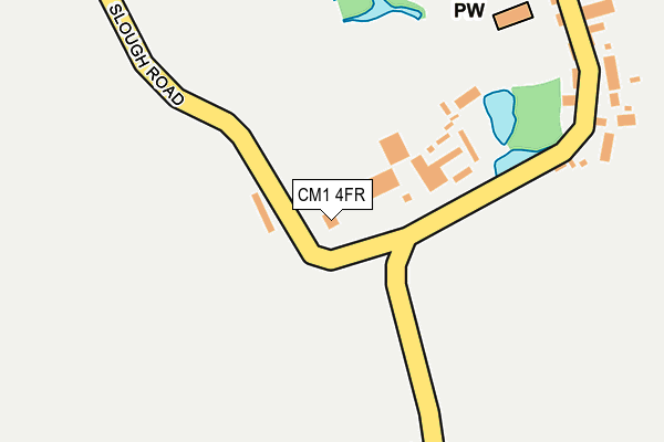 CM1 4FR map - OS OpenMap – Local (Ordnance Survey) CM1 4FR map - OS OpenMap – Local (Ordnance Survey)