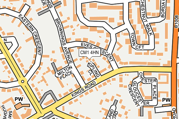 CM1 4HN map - OS OpenMap – Local (Ordnance Survey) CM1 4HN map - OS OpenMap – Local (Ordnance Survey)