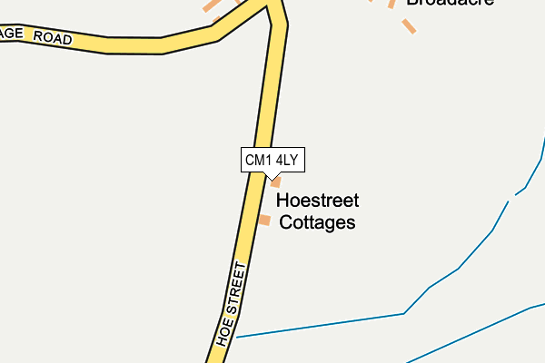CM1 4LY map - OS OpenMap – Local (Ordnance Survey) CM1 4LY map - OS OpenMap – Local (Ordnance Survey)
