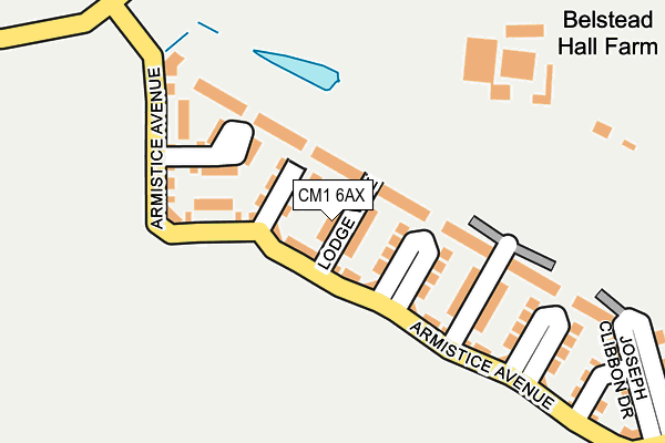 CM1 6AX map - OS OpenMap – Local (Ordnance Survey) CM1 6AX map - OS OpenMap – Local (Ordnance Survey)
