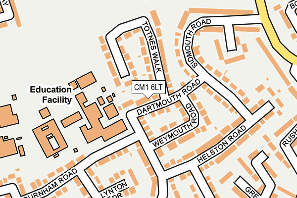 CM1 6LT map - OS OpenMap – Local (Ordnance Survey) CM1 6LT map - OS OpenMap – Local (Ordnance Survey)