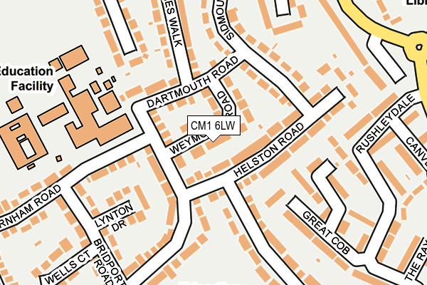 CM1 6LW map - OS OpenMap – Local (Ordnance Survey) CM1 6LW map - OS OpenMap – Local (Ordnance Survey)