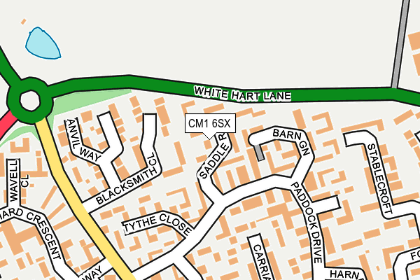 CM1 6SX map - OS OpenMap – Local (Ordnance Survey) CM1 6SX map - OS OpenMap – Local (Ordnance Survey)