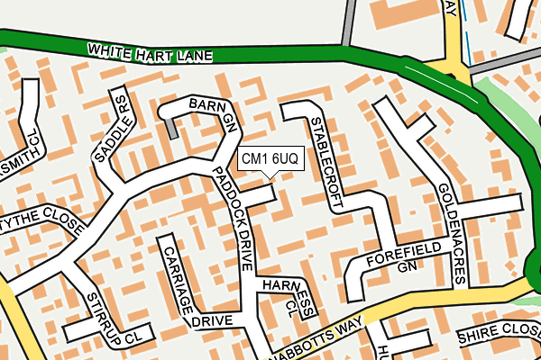 CM1 6UQ map - OS OpenMap – Local (Ordnance Survey) CM1 6UQ map - OS OpenMap – Local (Ordnance Survey)