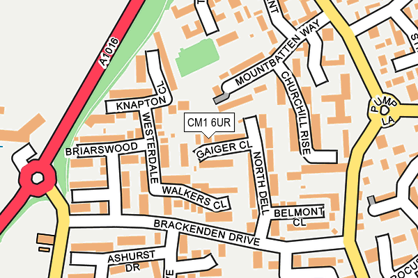 CM1 6UR map - OS OpenMap – Local (Ordnance Survey) CM1 6UR map - OS OpenMap – Local (Ordnance Survey)