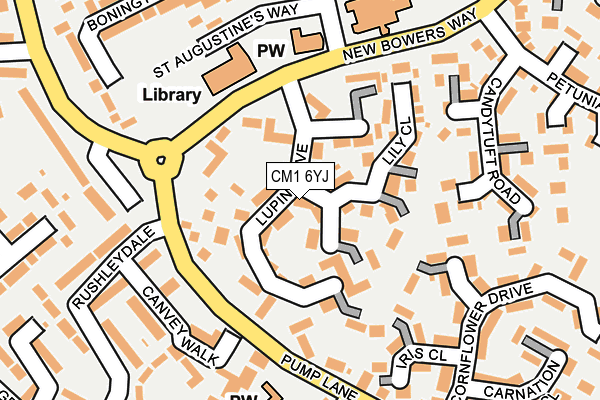 CM1 6YJ map - OS OpenMap – Local (Ordnance Survey) CM1 6YJ map - OS OpenMap – Local (Ordnance Survey)
