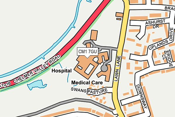 CM1 7GU map - OS OpenMap – Local (Ordnance Survey) CM1 7GU map - OS OpenMap – Local (Ordnance Survey)