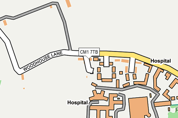 CM1 7TB map - OS OpenMap – Local (Ordnance Survey) CM1 7TB map - OS OpenMap – Local (Ordnance Survey)