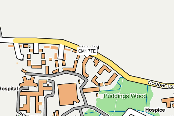 CM1 7TE map - OS OpenMap – Local (Ordnance Survey) CM1 7TE map - OS OpenMap – Local (Ordnance Survey)