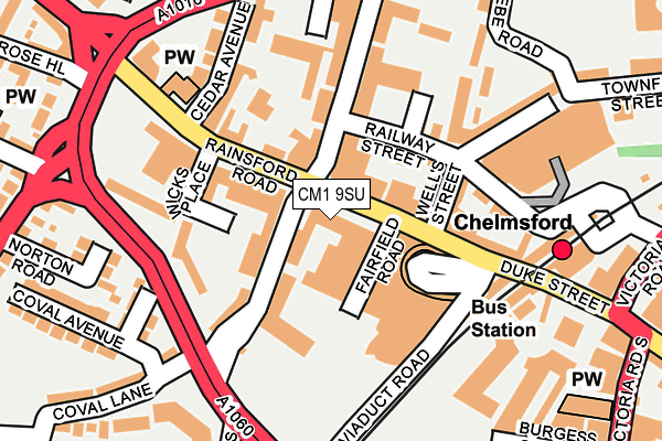 CM1 9SU map - OS OpenMap – Local (Ordnance Survey) CM1 9SU map - OS OpenMap – Local (Ordnance Survey)
