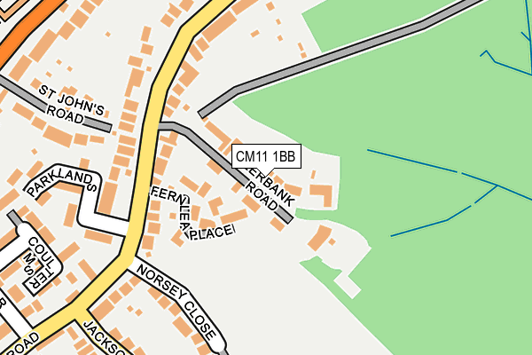CM11 1BB map - OS OpenMap – Local (Ordnance Survey) CM11 1BB map - OS OpenMap – Local (Ordnance Survey)