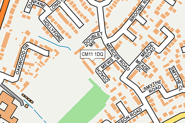 CM11 1DQ map - OS OpenMap – Local (Ordnance Survey) CM11 1DQ map - OS OpenMap – Local (Ordnance Survey)