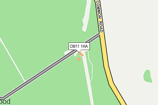 CM11 1HA map - OS OpenMap – Local (Ordnance Survey) CM11 1HA map - OS OpenMap – Local (Ordnance Survey)