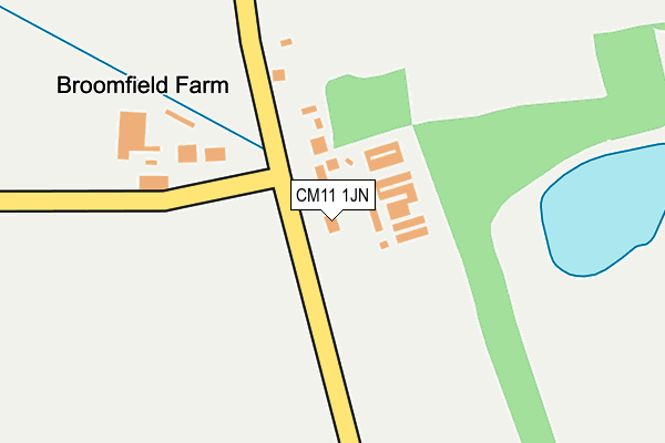 CM11 1JN map - OS OpenMap – Local (Ordnance Survey) CM11 1JN map - OS OpenMap – Local (Ordnance Survey)