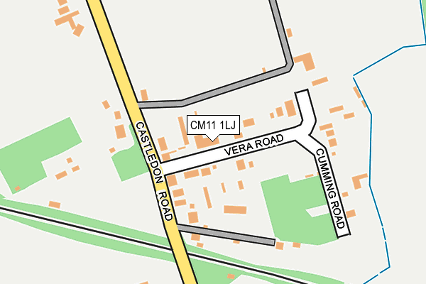 CM11 1LJ map - OS OpenMap – Local (Ordnance Survey)
