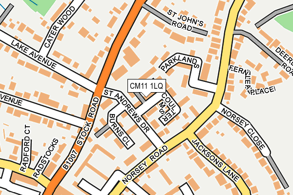 CM11 1LQ map - OS OpenMap – Local (Ordnance Survey) CM11 1LQ map - OS OpenMap – Local (Ordnance Survey)