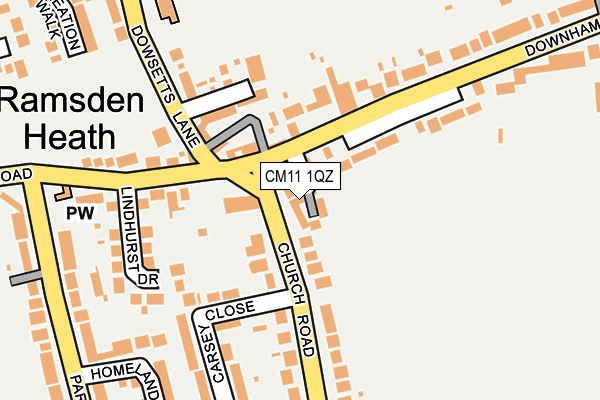 CM11 1QZ map - OS OpenMap – Local (Ordnance Survey) CM11 1QZ map - OS OpenMap – Local (Ordnance Survey)