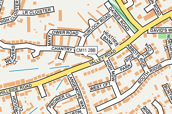 CM11 2BB map - OS OpenMap – Local (Ordnance Survey) CM11 2BB map - OS OpenMap – Local (Ordnance Survey)
