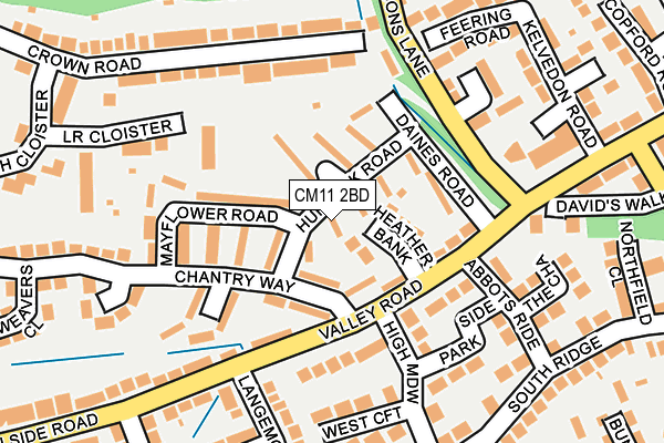 CM11 2BD map - OS OpenMap – Local (Ordnance Survey) CM11 2BD map - OS OpenMap – Local (Ordnance Survey)