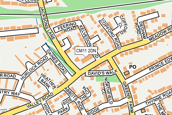 CM11 2DN map - OS OpenMap – Local (Ordnance Survey) CM11 2DN map - OS OpenMap – Local (Ordnance Survey)