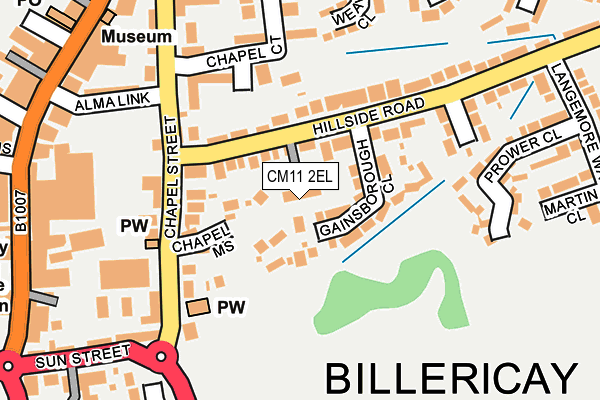 CM11 2EL map - OS OpenMap – Local (Ordnance Survey) CM11 2EL map - OS OpenMap – Local (Ordnance Survey)