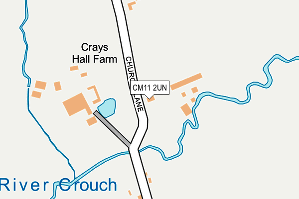 CM11 2UN map - OS OpenMap – Local (Ordnance Survey) CM11 2UN map - OS OpenMap – Local (Ordnance Survey)
