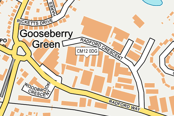 CM12 0DG map - OS OpenMap – Local (Ordnance Survey) CM12 0DG map - OS OpenMap – Local (Ordnance Survey)