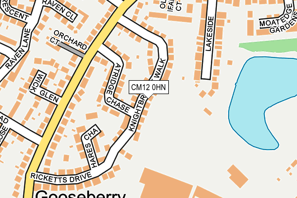 CM12 0HN map - OS OpenMap – Local (Ordnance Survey) CM12 0HN map - OS OpenMap – Local (Ordnance Survey)