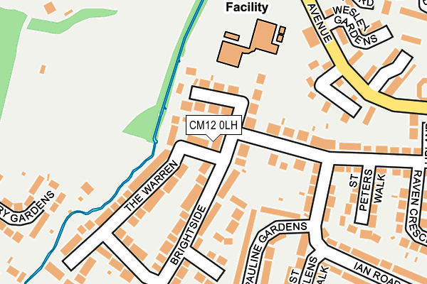 CM12 0LH map - OS OpenMap – Local (Ordnance Survey) CM12 0LH map - OS OpenMap – Local (Ordnance Survey)