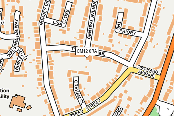 CM12 0RA map - OS OpenMap – Local (Ordnance Survey) CM12 0RA map - OS OpenMap – Local (Ordnance Survey)
