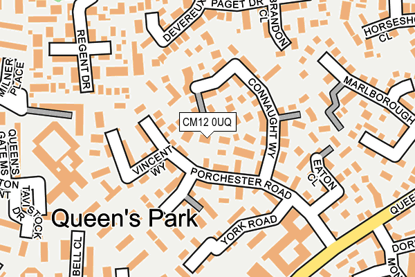 CM12 0UQ map - OS OpenMap – Local (Ordnance Survey) CM12 0UQ map - OS OpenMap – Local (Ordnance Survey)