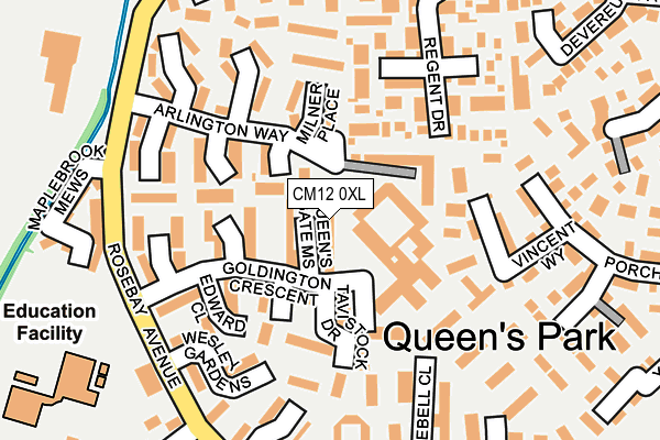 CM12 0XL map - OS OpenMap – Local (Ordnance Survey) CM12 0XL map - OS OpenMap – Local (Ordnance Survey)