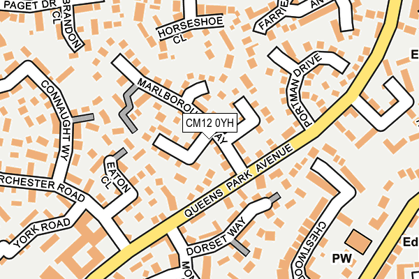 CM12 0YH map - OS OpenMap – Local (Ordnance Survey) CM12 0YH map - OS OpenMap – Local (Ordnance Survey)