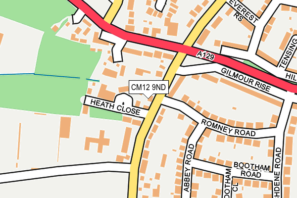 CM12 9ND map - OS OpenMap – Local (Ordnance Survey) CM12 9ND map - OS OpenMap – Local (Ordnance Survey)